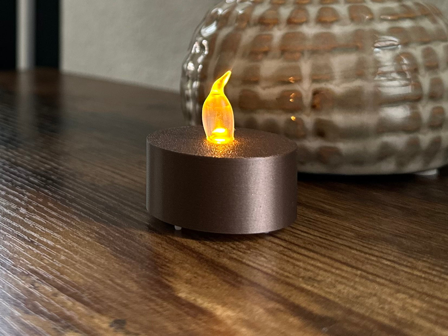 Led tealight - Copper - Smooth